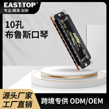 东方鼎easttop 蓝调布鲁斯十孔口琴10孔初学T008K