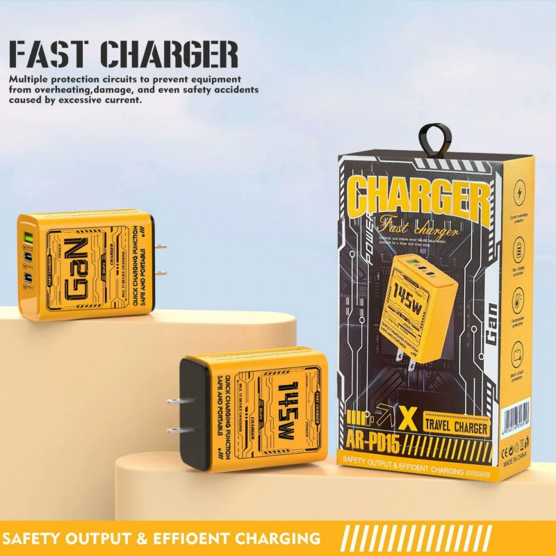 45W зарядное устройство для мобильного телефона с двумя TYPE-C и одним USB-разъемом, PD быстрая зарядка, соответствует регламентам США и Европы, зарядное головка ACC