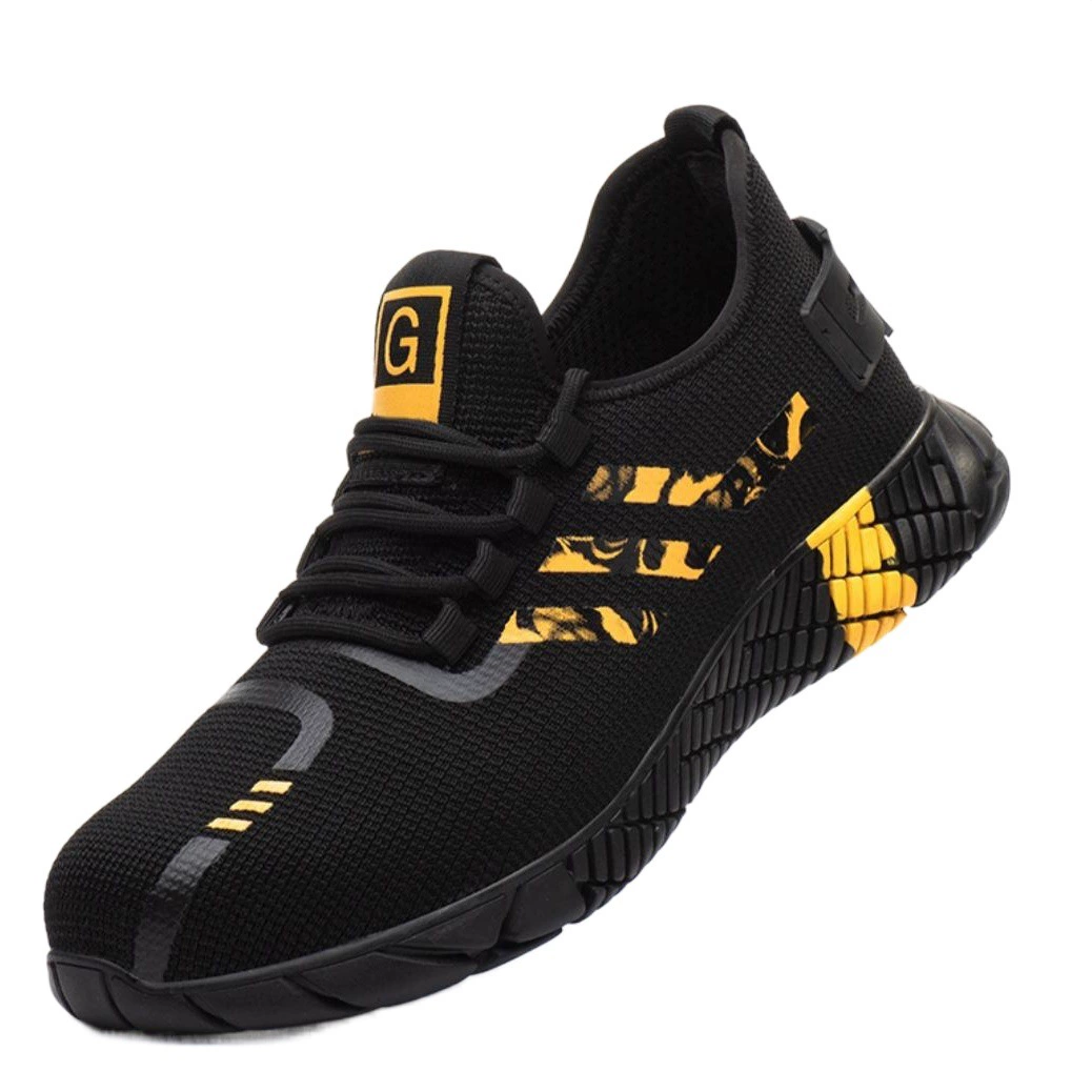 Обувь для охраны труда Летняя мужская стальная головка Защита от ударов и проколов легкая Защитная дышащая защитная обувь Рабочая обувь на строительной площадке трансграничная