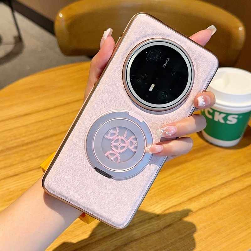 适用华为mate70pro手机壳mate60pro指环支架保护套70磁吸皮纹壳|undefined