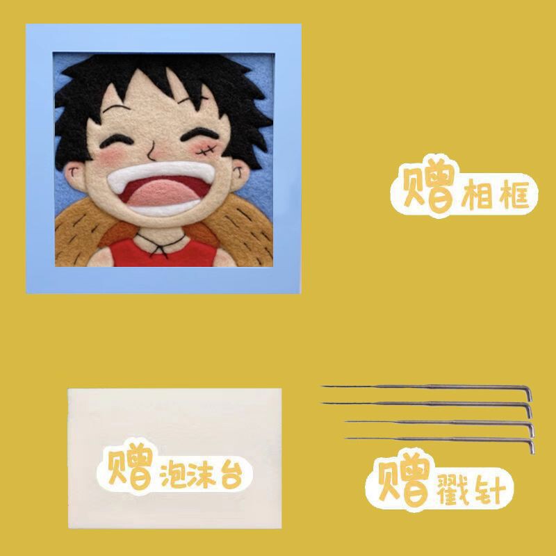 手作り羊毛フェルトスタンプ絵画インターネット有名人人気おもちゃ女の子幼稚園誕生日|undefined