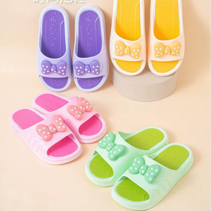 Новые банты слово тапочки женские летние нескользящие милые принцессы на воздухе