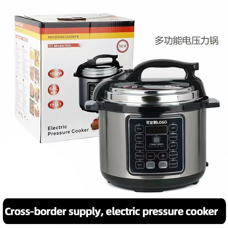 Cross-border 5L electric pressure cooker 5L large capacity pressure cooker automatic household multifunctional intelligent pressure cooker 110V
