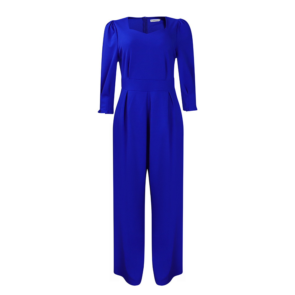 Damen Jumpsuit Langarm Lässig Weites Bein Für Den Winter_voghion.com