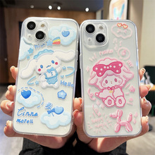 情侣美乐蒂玉桂狗适用iphone14promax苹果12手机壳13promax全包女