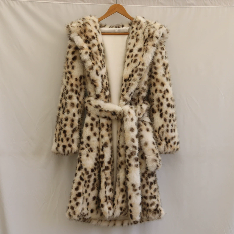Keep warm woolen down jacket with hood, trench coat