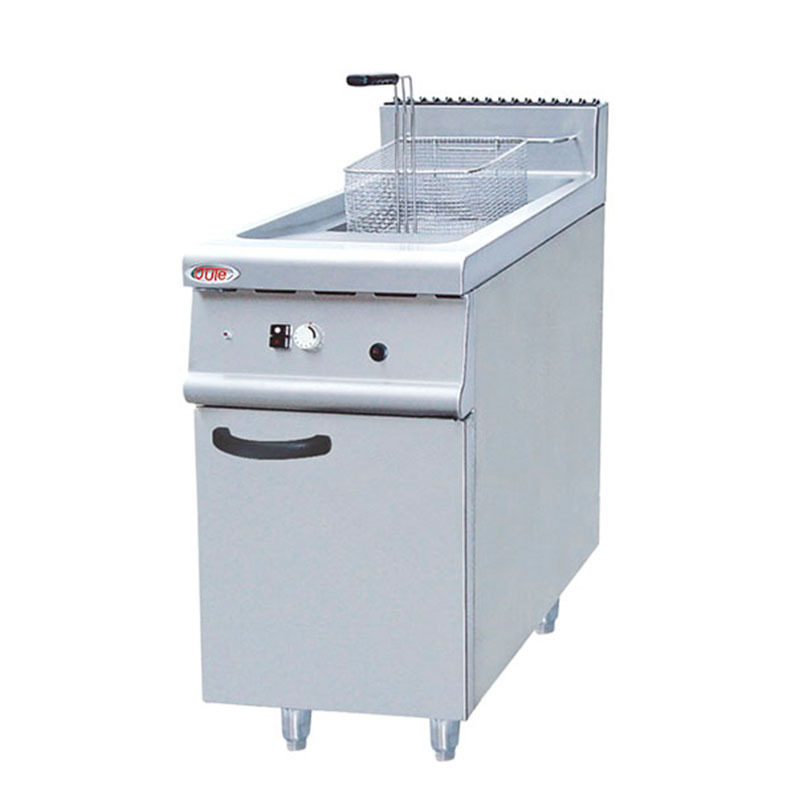 新款燃气炸炉热销中 立式燃气单缸炸炉 OT-975  欧特立式炸炉