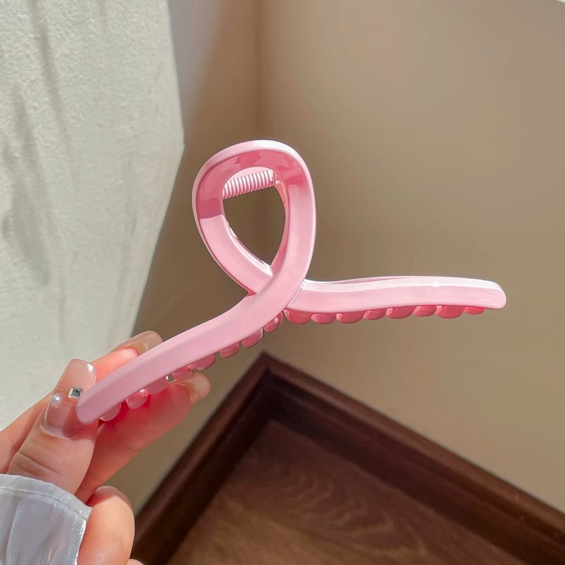 La parte posterior de la cabeza horquilla de perlas grande al por mayor pinza de metal ins pinza de tiburón sensación de alto nivel, simple, horquilla femenina