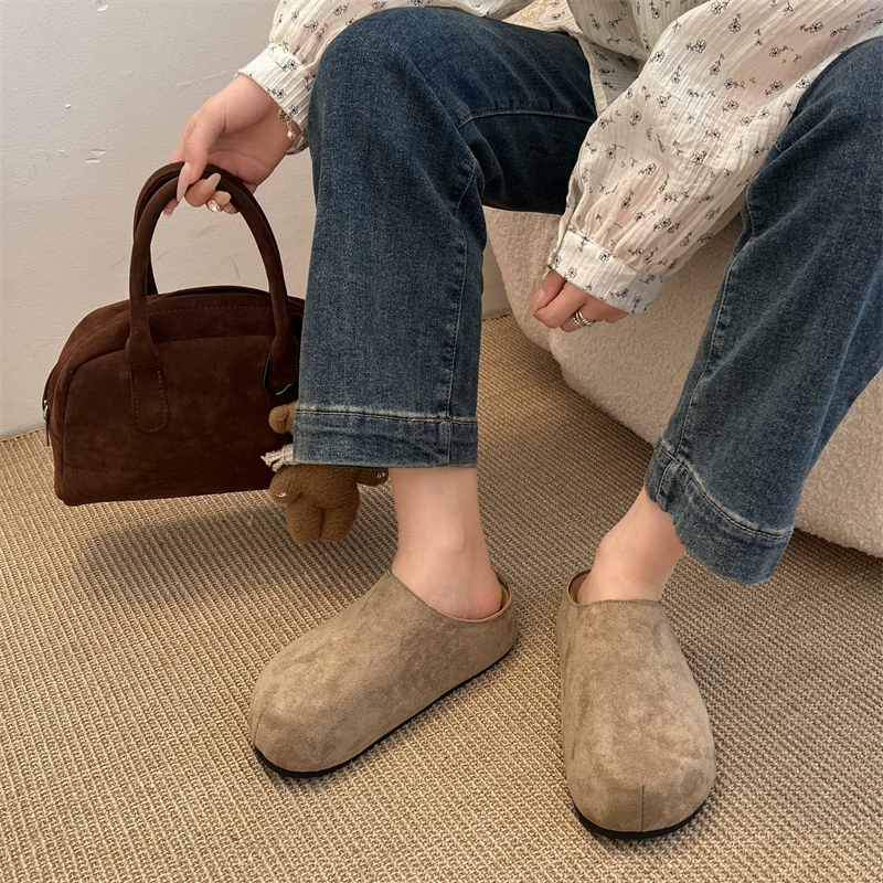Тапочки на толстой подошве Birkenstock, войлочная подошва, женские летние шлепанцы 2025, новые осенние слипоны, уродливо-милые Birkenstock