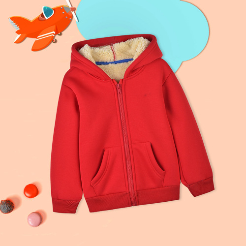 Lambskin Jacket for Boys and Girls, Autumn/Winter 2024 New Arrival, Children's Medium/Large Size, Stylish and Warm, Thick, Trendy, Dropshipping One Piece