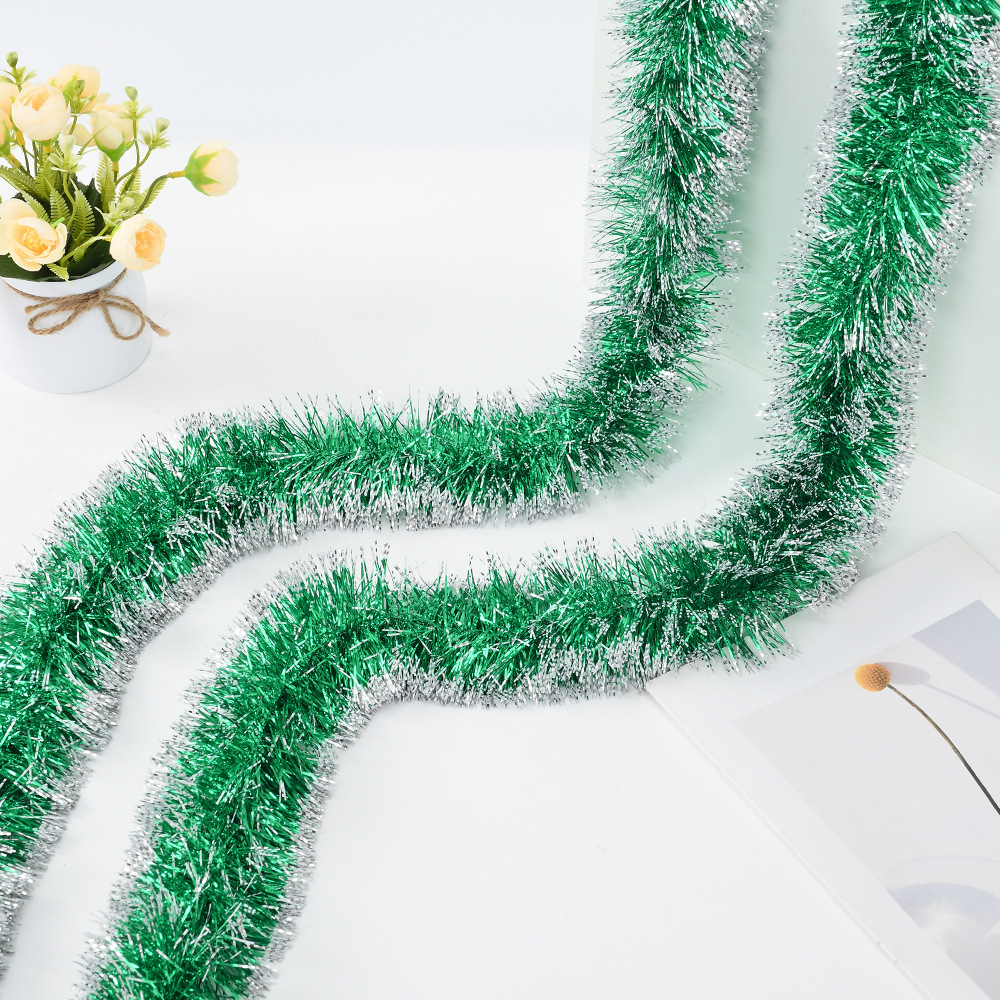 Transfronterizo de Navidad decoración de lana tira Garland cinta fiesta celebración jardín de infantes decoración tira de color 2 M
