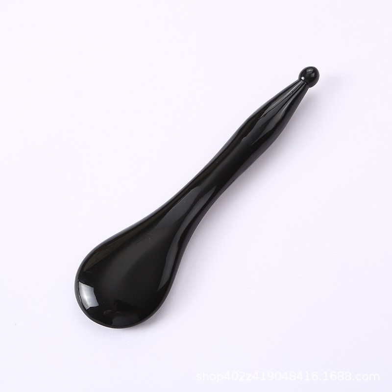 Handheld Gua Sha Massage Stick Resin Facial Beauty Wand for Body Point Care 12.7cm in use