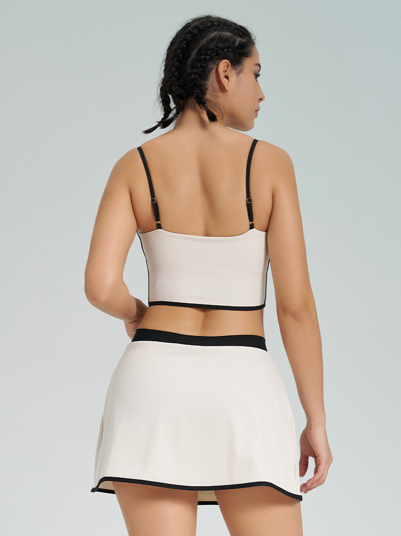 Nuevo chaleco deportivo de secado rápido bloqueador de color Ropa de ropa de yoga para verano de alta elasticidad para mujeres Fitness Shockproof