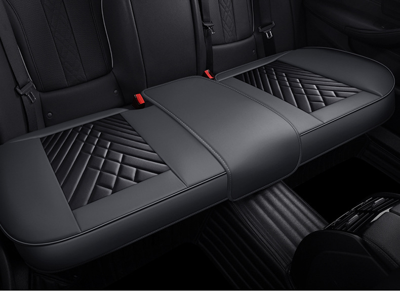 2025 New Amazon Full Leather Three-Piece Car Cushion Leather Cushion Backless Car Cushion Wholesale