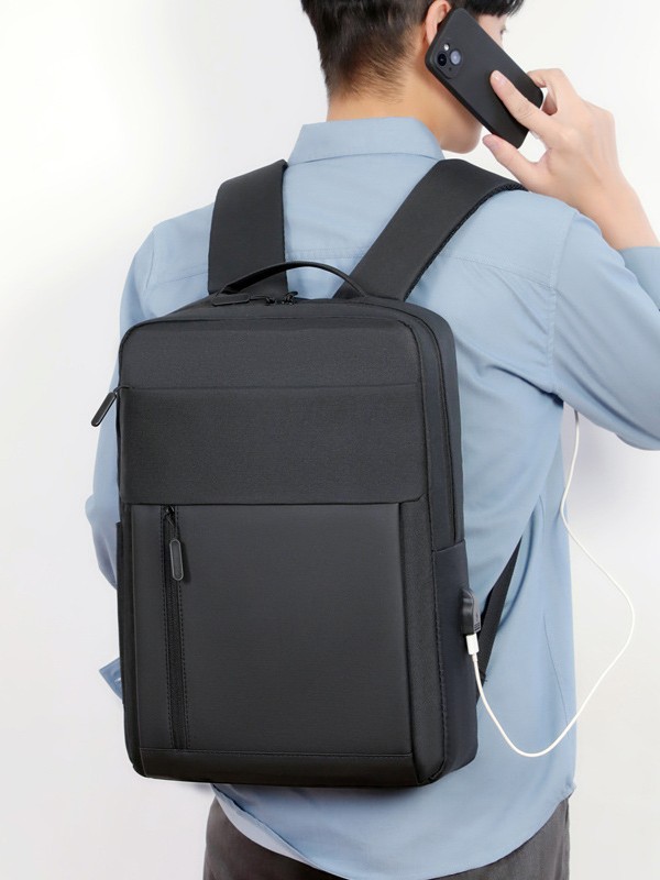Mochila transfronteriza nueva Mochila para computadora multifuncional impermeable de negocios para hombres Mochila para adolescentes USB