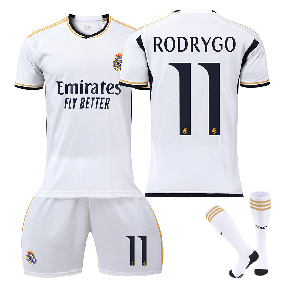 2324 Camiseta de fútbol del Real Madrid No. 7 Vinicius 5 Camiseta Belingham Mbappé 10 Modric Cross-border