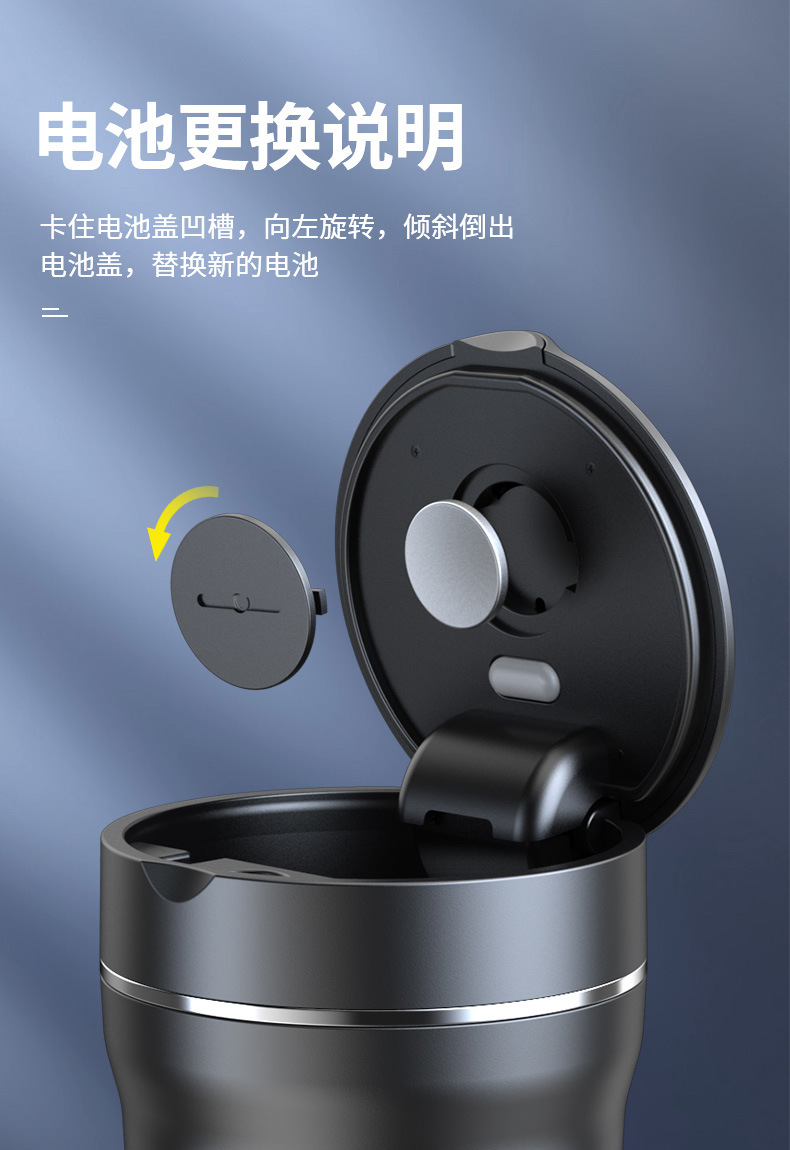 Car Ashtray Ceramic Liner Fashion Creative Car Ashtray High Flame Retardant Car Ashtray LED Light