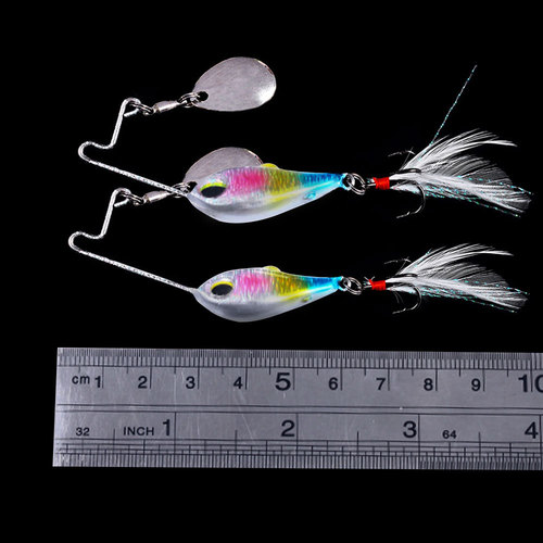 Micro Vib 10g20g small explosive star bean pod lure wholesale metal rotating sequins long-range submersible fake bait