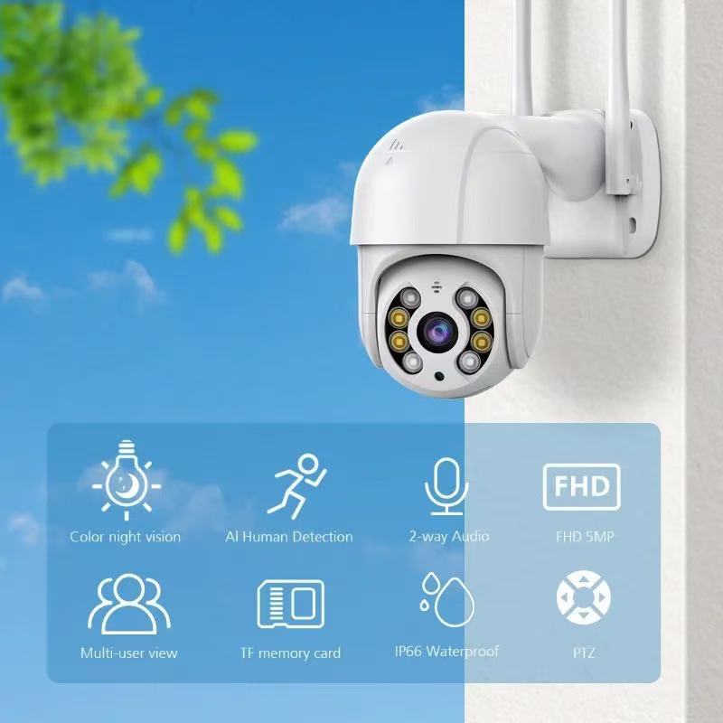 ICSEE Xiongmai A8 Wireless wifi camera dual-light night vision mobile phone remote monitoring camera for home outdoor use full figure
