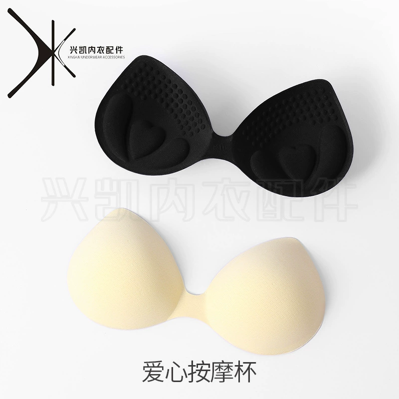 4 см утолщенная подкладка под грудь из искусственного латекса, вставка, спортивный бюстгальтер для йоги, U-образная форма, красота, обернутое сзади, нижнее белье, Женская подкладка на грудь