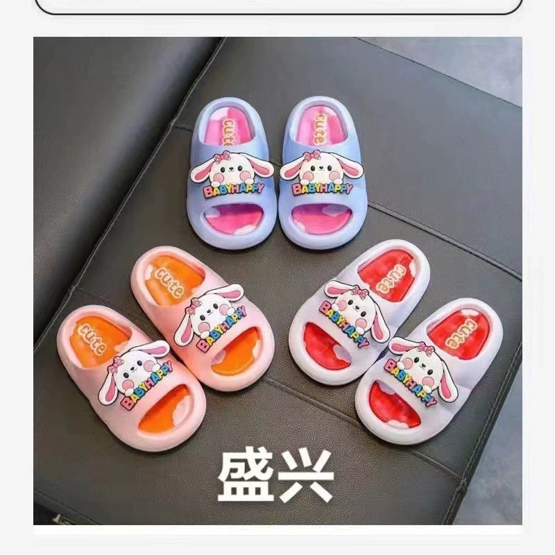 Летние Нескользящие домашние Банные Тапочки принцессы с мягкой подошвой для девочек, маленькие и средние детские тапочки, детские тапочки с героями мультфильмов