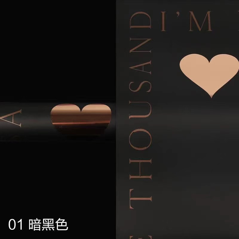 Floral de oro de corazón verdadero papel de embalaje floral de amor floral de papel de embalaje floral floral de material de embalaje floral al por mayor