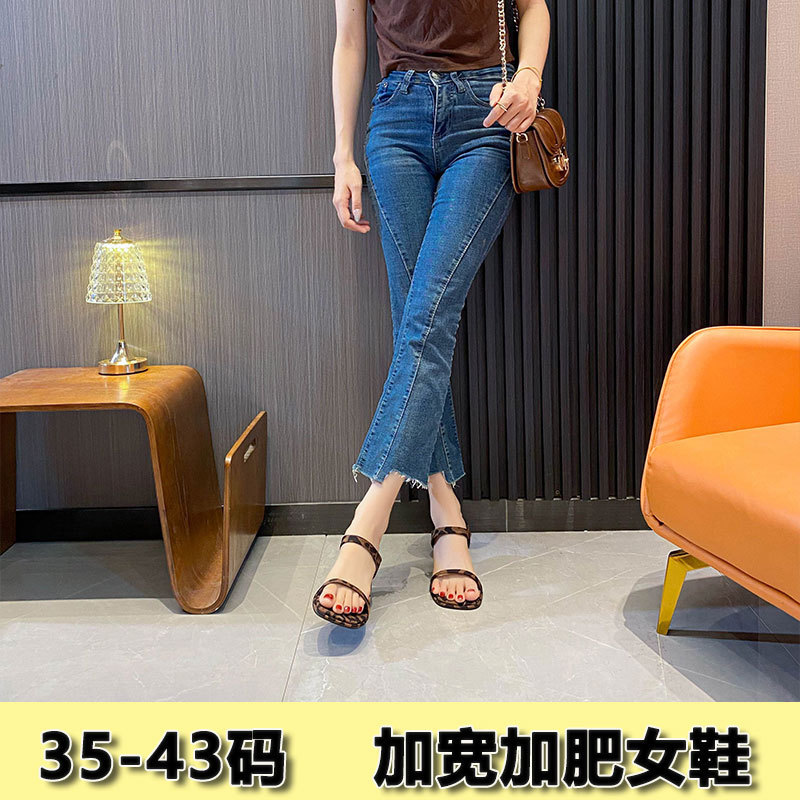 幅広で太い足の女性向けの夏用オープントゥサンダル、細いヒール、ネットセレブファッション、多用途、幅広で太いハイヒールサンダル|undefined