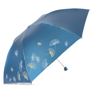 Paradise Umbrella 307E Snow Moon Wind Flower маленький и удобный солнцезащитный Зонт тройной черный клей Защита от солнца УФ-защита карандашный зонт