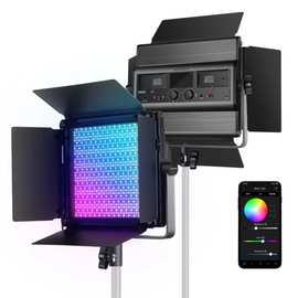 纽尔 RGB1200 LED摄影补光灯APP控制柔光灯直播灯微电影影室灯