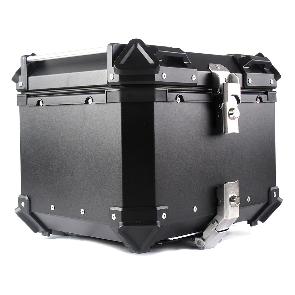 Багажник мотоцикла 45L большой емкости водонепроницаемый быстросъемный электромобиль для хранения инструмента багажник из алюминиевого сплава хвостовой ящик