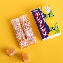 日本进口南国特产古早柚子糖 古早菠萝软糖 儿童网红水果糖果70g