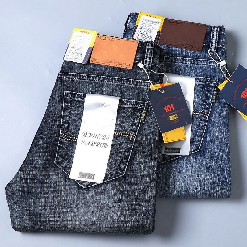 866 Men's Pants Washed Xin Tang Denim Jeans with Fleece High-End Men's Straight Black Long Pants for Middle-Aged Men Autumn and Winter 866 Men's Pants Washed Xin Tang Denim Jeans with Fleece High-End Men's Straight Black Long Pants for Middle-Aged Men Autumn and Winter