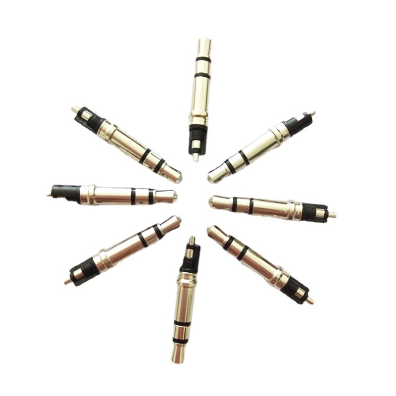 音频视频插头3.5三节4.5盘外露15耳机插针立体声耳机插头插针批发
