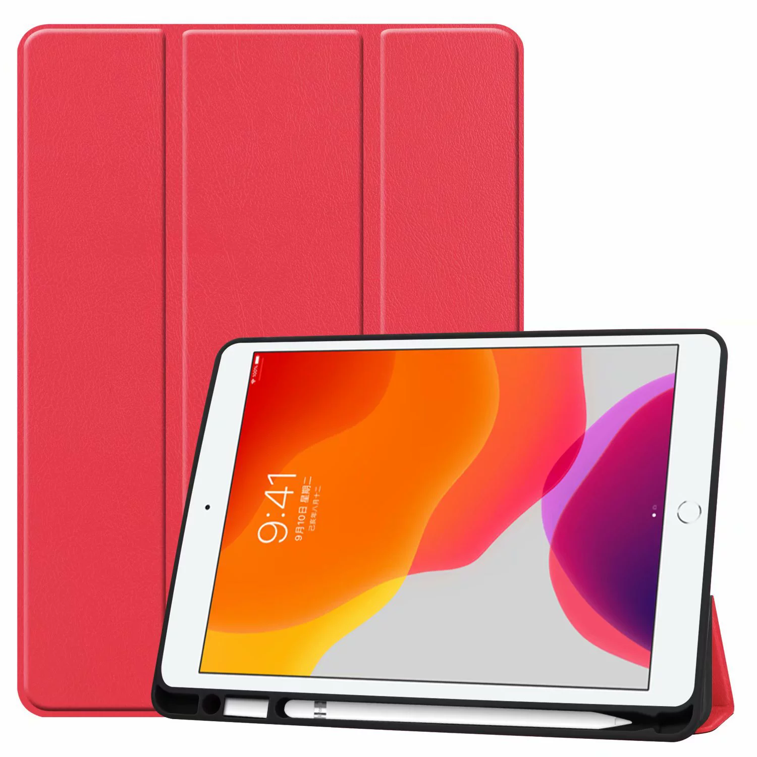 Подходит для Samsung TAB S7Plus трехскладный увлекательный кожаный чехол T870 ручка TPU крепление плоское защитное покрытие P610