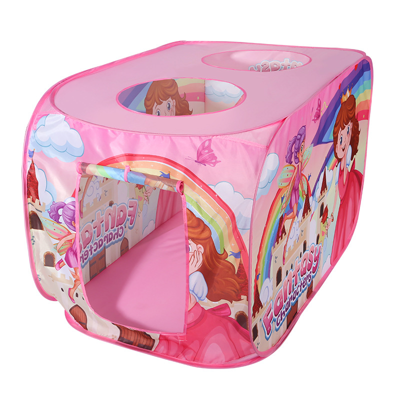 Carpa de la princesa de dibujos animados para niños Tienda de tragaudias emergente automática Juguete de picnic al aire libre Casa de juegos interactiva