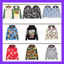正确版本美式Glo Glory Full Zip Hoodie薄款男女迷彩拉链卫衣