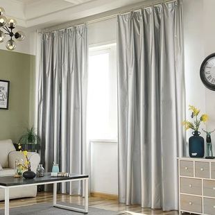 Double-sided silver shading sunshade fabric wholesale factory rental housing shading curtain fabric bed curtain fabric sunshade finished product