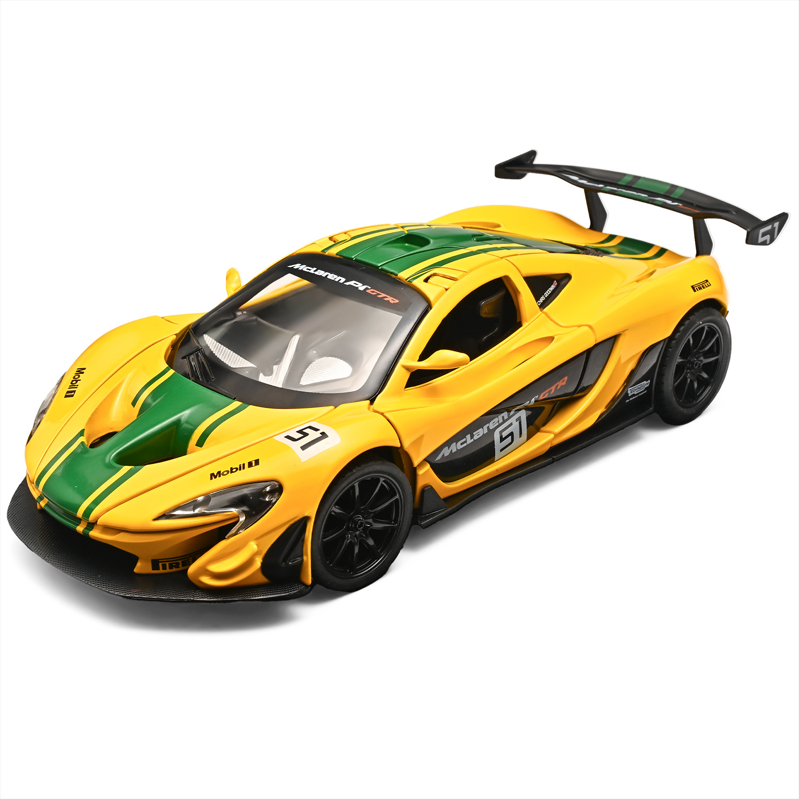 Auténtico licenciado 1: 24 McLaren P1 aleación modelo de coche deportivo aniversario regalo para niños juguetes superrunner