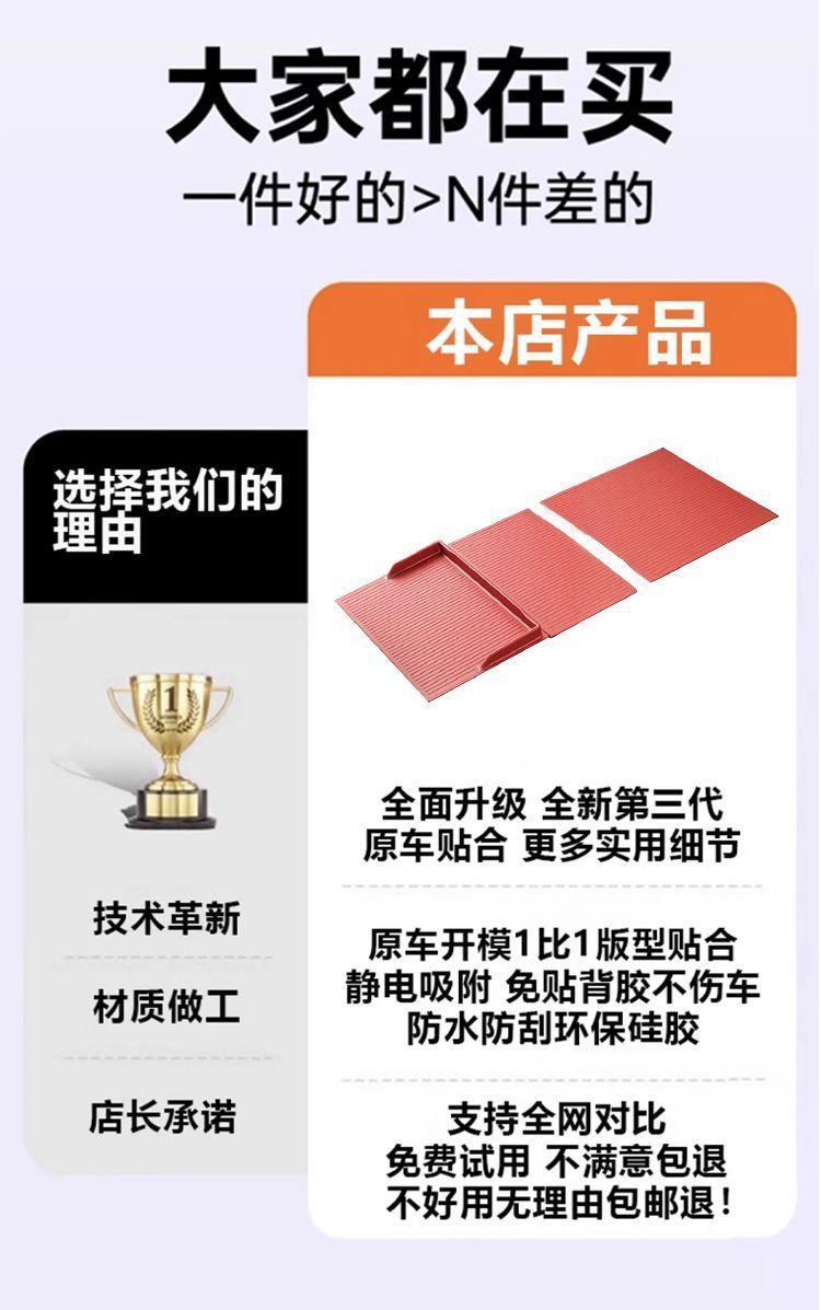 Static Central Control Panel Silicone Anti-Slip Pad for Tesla Model 3/Y
