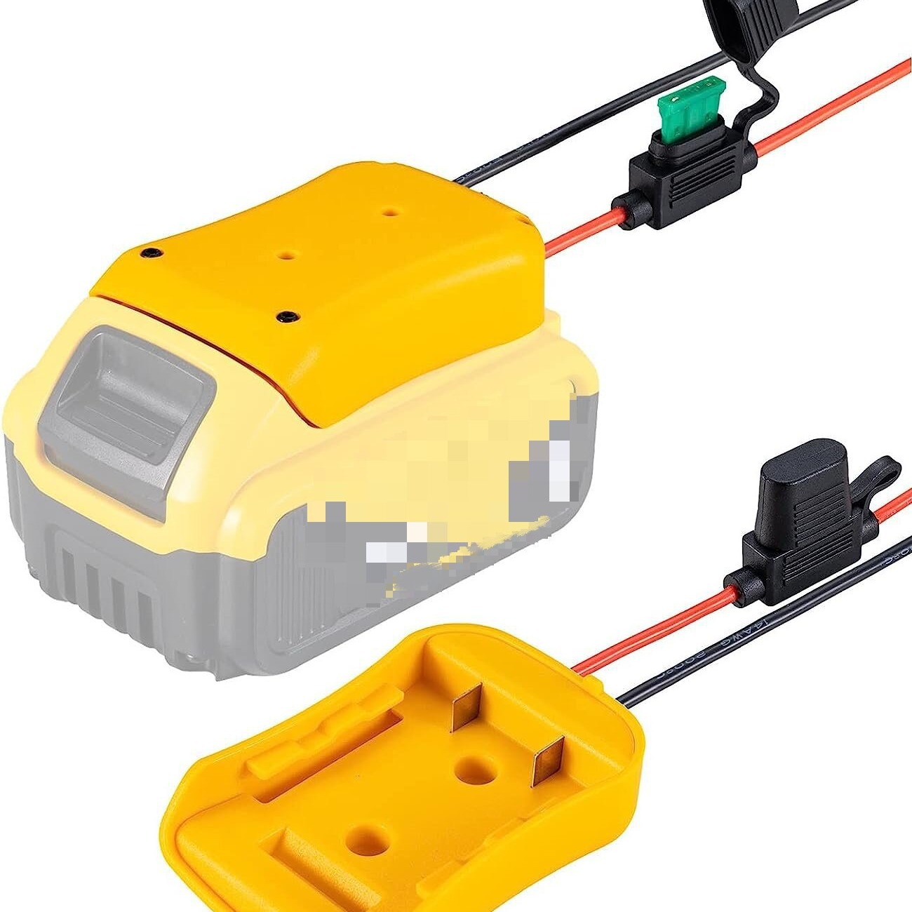 适用于得伟dewalt电动工具锂电池带保险座DIY电动玩具车连接器
