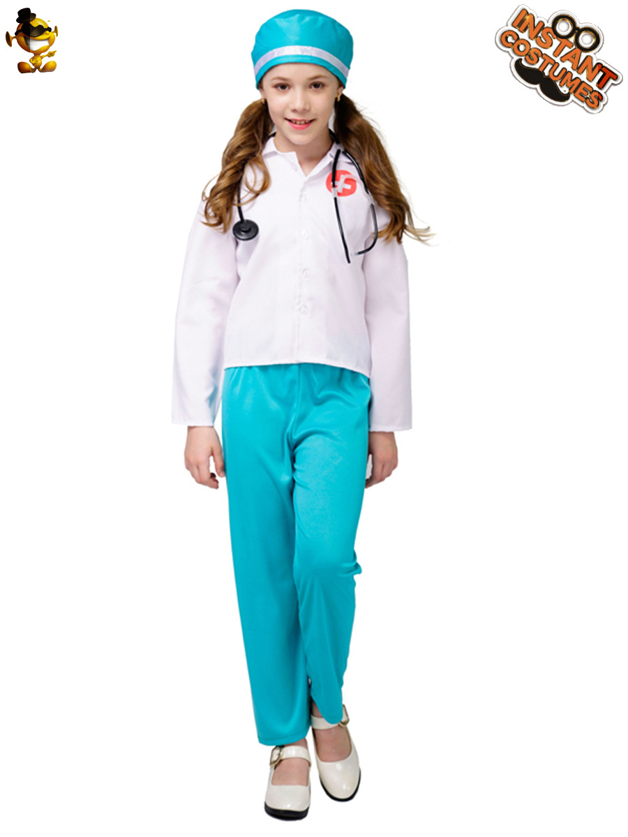 Nuevos niños doctor role play ropa niños de la Escuela Profesional experiencia médico ropa Cosplay