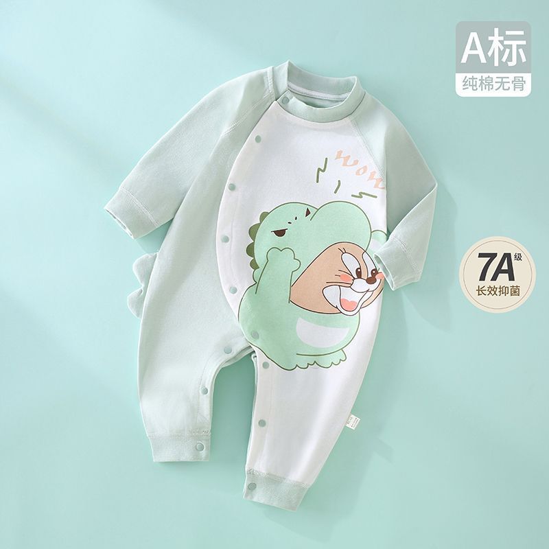 春秋婴儿连体衣纯棉宝宝小动物衣服新生儿外出家居服a类可爱炸街|undefined