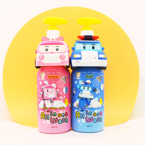 Imported from Korea, I Love Baby Triple-in-One Baby Shampoo and Bath Gel Multi-in-One Facial Cleanser for Children 