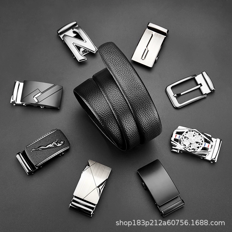 Belt, buckle, pin, high-end metal trousers