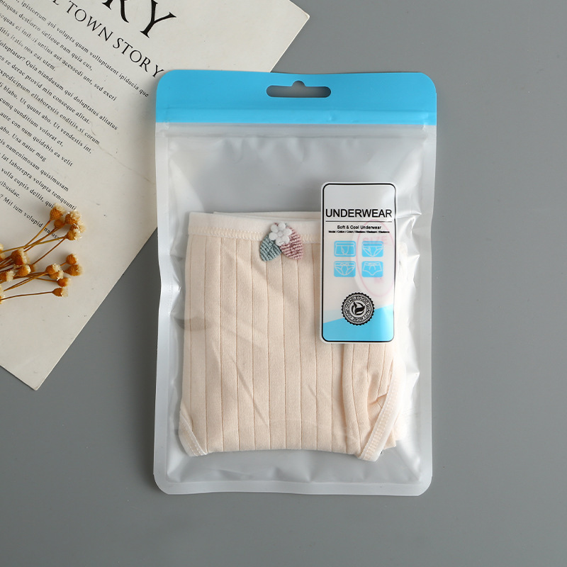 既製下着包装袋卸売、高級独立ジッパー袋、透明ジッパー袋、4枚入りプラスチック密封袋|undefined