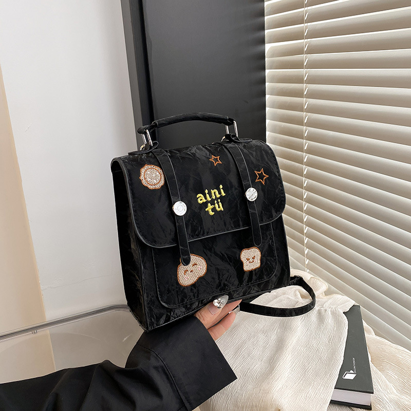 Bolso de mujer primavera-verano 2025, nuevo bolso de moda retro, moda, mochila de textura casual versátil, mujer