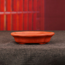 ZSS18张治诚精品半手工紫砂复古海棠简约盆景透气吸水养花利器