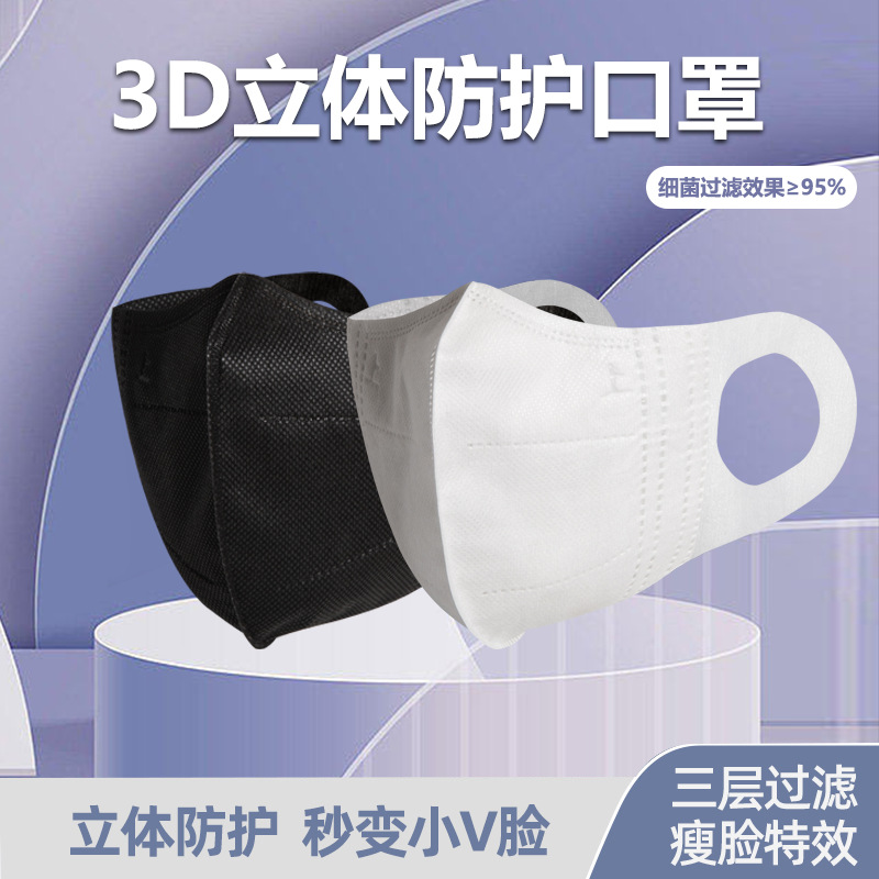 Three dimensional elastic fashionable thin breathable disposable…