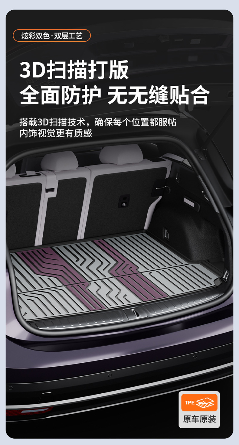 Suitable for Nio Es8 Es6 Ec6 Et5 Et9 Es9 Special Vehicles, Colorful Tpe Car Trunk Mat