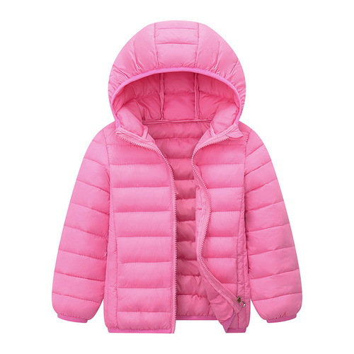 2026 new children's clothing for boys and girls, middle-aged children's cotton-padded jacket, short baby cotton-padded coat, light and thin children's down cotton coat